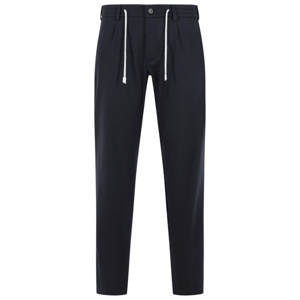 Eleventy Blue Wool Blend Trousers Men
